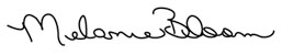 Melanie Bloom's Signature